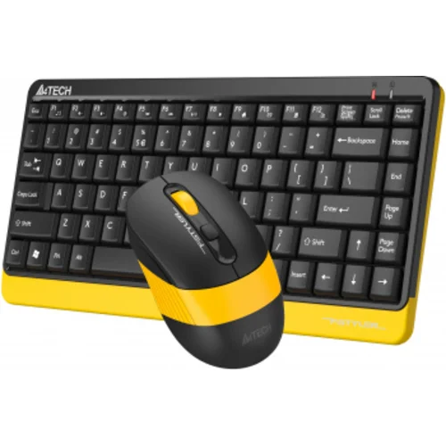 Клавиатура + мышь A4Tech Fstyler FG1110 клав:черный/желтый мышь:черный/желтый USB беспроводная Multimedia (FG1110 BUMBLEBEE) Клавиатура + мышь A4Tech Fstyler FG1110 клав:черный/желтый мышь:черный/желтый USB беспроводная Multimedia (FG1110 BUMBLEBEE)